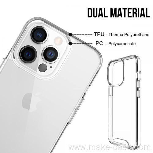 3D Metal button Space Transparent TPU phone Case